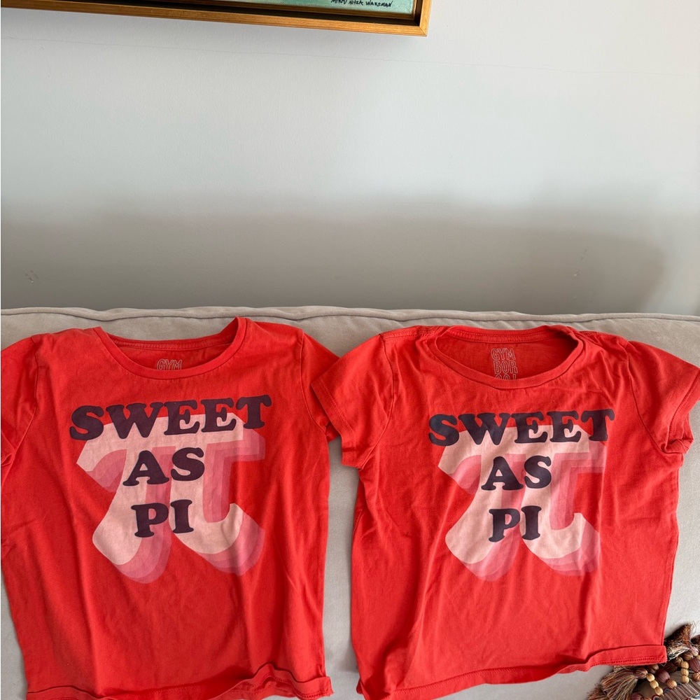 Gymboree Red 'Sweet As Pi' Kids Shirt
